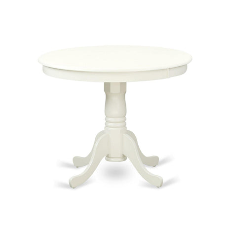 East West Furniture Kitchen Table, 36x36 Inch, ANT-LWH-TP East West Furniture