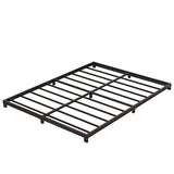 Nailsong 4 Inch Bed Frame Full Low Profile, Full Size Metal Bed Frame No Box Spring Needed, Heavy Duty Metal, Easy Assembly, Black Nailsong