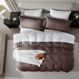 Nestl Twin Duvet Cover Set - Soft Prewashed Chocolate Brown Duvet Cover Twin/Twin XL, 2 Piece, with Zipper Closure, 1 Duvet Cover 68x90 inches and 1 Pillow Sham