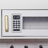 TOUCH US Wooden Play Kitchen Toy Set with Light, Kids Children Pretend Toy Kitchen Playset, Sink with Faucet, Oven, Microwave, Kitchenware Set Accessories for Ages 3-8 Girls Boys touch us