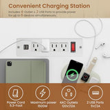 SEDETA 56.7" L Shaped Standing Desk, Reversible Computer Office Desk with Drawers & Hutch, Stand Up Corner Gaming Desks with LED Lights & Power Outlets for Home Office, White SEDETA