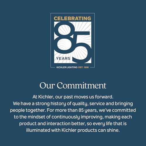 Kichler Ridley II 52" Ceiling Fan and Light Kit in Natural Brass, 3-Blade LED Ceiling Fan in Cherry Finish, 3000K, (52" W x 14.5" H), 300027NBR Kichler