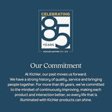 Kichler Ridley II 52" Ceiling Fan and Light Kit in Natural Brass, 3-Blade LED Ceiling Fan in Cherry Finish, 3000K, (52" W x 14.5" H), 300027NBR Kichler