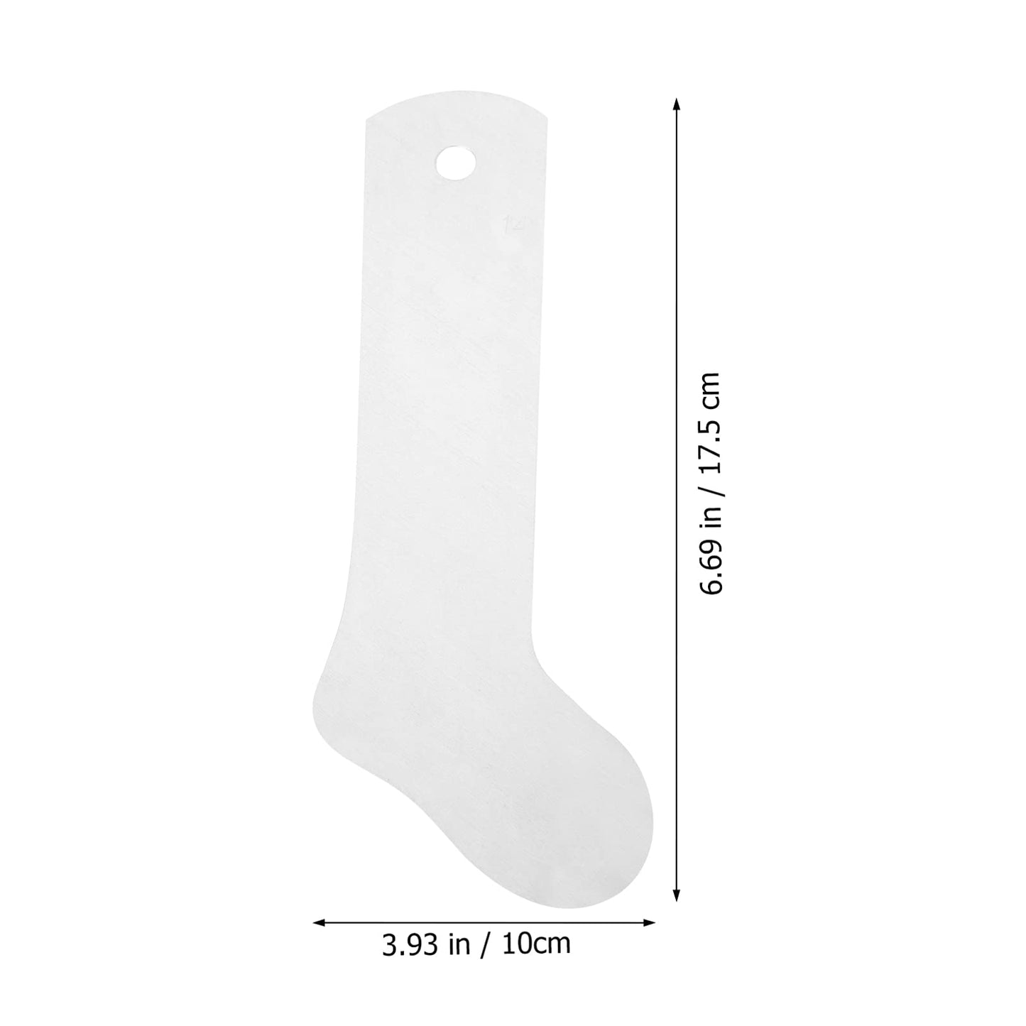 EXCEART 2pcs Metal Sock Heat Press Sock Hockey Style Aluminum Sock Dye Sublimation Printing Socks Jigs DIY Accessory