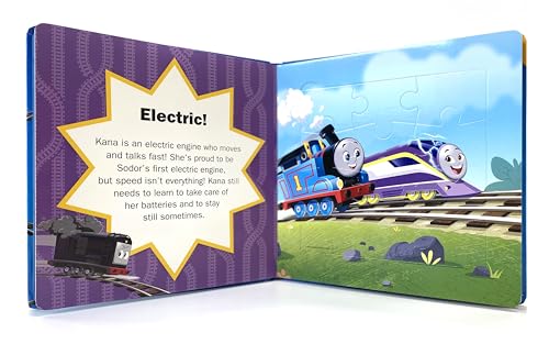 Thomas All Engines Go My First Puzzle Book - Jigsaw Puzzles for kids, 10-page board book, 5 puzzles to enjoy