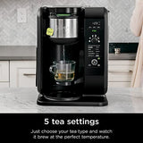 Ninja Hot and Cold Brewed System, Tea & Coffee Maker, with Auto-iQ, 6 Sizes, 5 Styles, 5 Tea Settings, 50 oz Thermal Carafe, Frother, Coffee & Tea Baskets, Dishwasher Safe Parts, Black, CP307 Ninja
