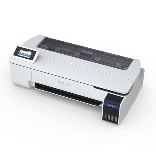 Epson Surecolor F570 Pro 24" Desktop Sublimation Printer, Includes Two Full Ink Sets, User Guide, Sublimation Paper, & Free Remote Install SCF570PE (Printer & Inks)