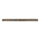Modern Ember Vara Wood Mantel Shelf - 60 Inch Driftwood | 3 Inch Height - Variations in Grain and Natural Distresssing | Wooden Floating Wall Mounted Shelf - for Fireplaces & Décor Modern Ember