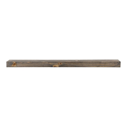 Modern Ember Vara Wood Mantel Shelf - 60 Inch Driftwood | 3 Inch Height - Variations in Grain and Natural Distresssing | Wooden Floating Wall Mounted Shelf - for Fireplaces & Décor