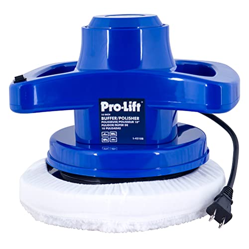Pro-LifT 10-inch Buffer/Polisher - Powerful and User-Friendly Tool with 3200 RPM for Car Detailing,Blue Pro-LifT