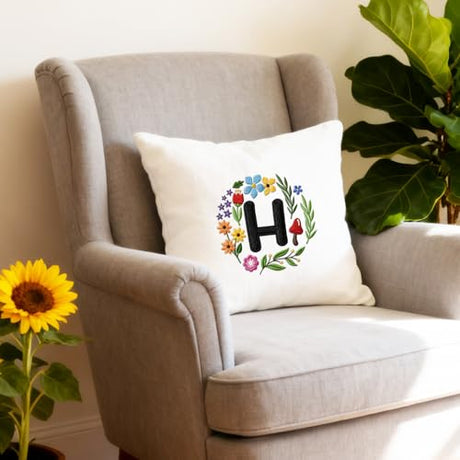 BEUNITONE 4 Set Embroidery Kit for Beginners, DIY Home Theme Pre-Stamped Pattern Needlepoint Kits for Adults with Hoop and Instruction, Funny Hand Embroidery Patterns for Cloth and Home Decor BEUNITONE