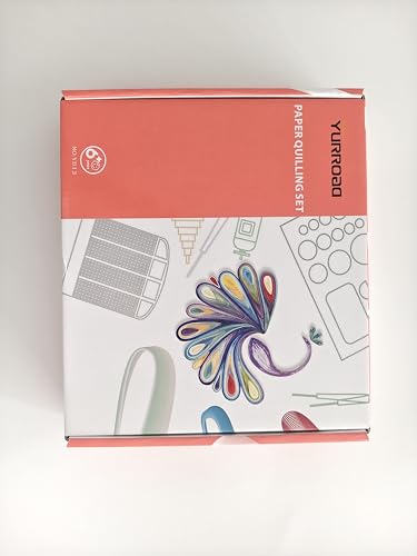 YURROAD Quilling Paper Set for Beginners with 36 Colors 900 Strips 3MM Quilling Papers Quilling Template Board Quilling Comb Quilling Curling Coach Quilling Slotted Pen YURROAD