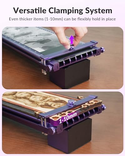 Slide Extension for WeCreat Lumos Laser Engraver, 4X Expanded Working Area (520×116mm) for Batch Engraving, Compatible with Rotary Kit for Long Cylinder Engraving WECREAT