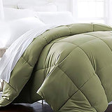 Beckham Luxury Linens 1600 Series Lightweight Goose Down Alternative Comforter Twin/Twin XL/Olive Beckham Hotel Collection
