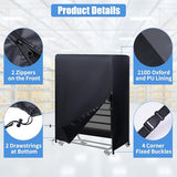 Rollaway Bed Storage Cover fits 33-inches Single Adults Cot, Folding Bed Dust Cover Protector with 4 Fixed Buckles and 2 Drawstrings Portable Universal for Home Camping(39" L x 15" W x 45" H) RELEDESA