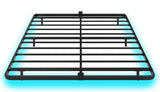 FSJianYi Floating Bed Frame Queen Size with LED Lights Metal Platform Bed No Box Spring Needed Easy to Assemble (Queen (U.S. Standard)) FSJianYi