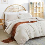 weigelia Beige Comforter Set Twin Boho Cream Twin Comforter with 1 Pillowcases - Soft Lightweight Cozy Bedding Set for All Season - Beige Comforter Twin Size for Women Teens Kids weigelia