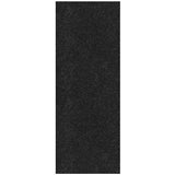 Ottomanson Solid Design Non-Slip Rubberback 3x10 Indoor/Outdoor Runner Rug for Hallway, Kitchen, Living Room, Garage, Patio, 2'7" x 9'10", Black Ottomanson