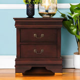 Signature Design by Ashley Alisdair Traditional 2 Drawer Nightstand, 23.75" Tall, Dark Brown Signature Design by Ashley
