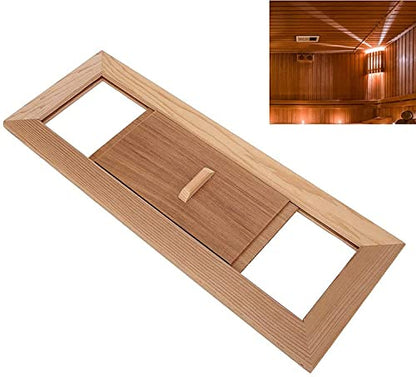 Air Ventilation Panel, Cedar Wood Adjustable Steam Room Sauna Room Air Vent Slab, Air Vent Grille Sauna Accessory, Used for Ventilation Plate In Sauna or Steam Room, 13.4x5.1x0.4 Inch - WoodArtSupply