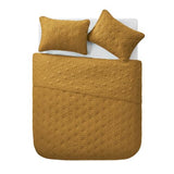 VCNY Home Kaleidoscope Pattern 3 Piece Quilt Set, Full Queen, Gold VCNY Home