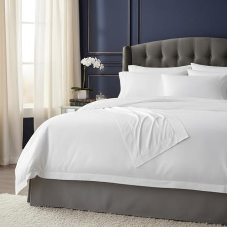 Danjor Linens Twin Bunk Bed Sheets w/ 2 Pillowcases, Lightweight Brushed Microfiber Deep Pockets, 4 Piece Fitted Bedding Sets, White Danjor Linens