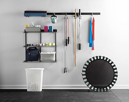 Rubbermaid Fasttrack Rail Storage 36"x12" 3-Shelf Kit, 350 lbs. Per Shelf, for Home/Garage/Shed/Workshop Organization Rubbermaid