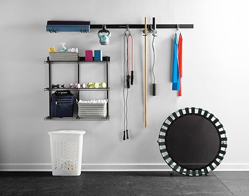 Rubbermaid Fasttrack Rail Storage 36"x12" 3-Shelf Kit, 350 lbs. Per Shelf, for Home/Garage/Shed/Workshop Organization