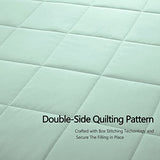 COMFLIVE Queen Blanket with Satin Trim, Bed Blanket for All Seasons - Winter Summer Comfort Soft (Green, Full/Queen) COMFLIVE