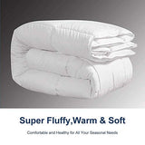 ACCURATEX Duvet Insert Queen Comforter - 400GSM Fluffy Down Alternative Fill Hotel Collection Heavyweight Comforter, Warm Thick Duvet for Fall Winter, 8 Corner Tabs - Machine Washable,White,90x90 ACCURATEX
