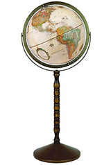 Replogle Treasury Antique, Floor Model World Globe, Raised Relief, 12" diameter Replogle