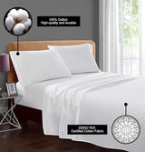Hotel Bedding Queen Size Set Luxury 4-Piece Sheets 800 Thread-Count 100% Egyptian Cotton Sheet Single Ply Long-Staple Yarns Sateen Weave Fits Mattress Upto 16'' Deep Pocket Bed Sheet(Teal) Bluemoon Homes