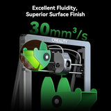 Creality High Speed PLA Filament 1.75mm Black 2Kg, 3D Printer Filament for 300mm/s 3D Printing, Rapid PLA Dimensional Accuracy +/- 0.02 mm 1Kg Cardboard Spool(2.2lbs) for FDM 3D Printers(Black&Black) Creality