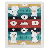 The Peanutshell 4 Piece Baby Crib Bedding Set for Boys & Girls - Newborn, Infant & Toddler Nursery Bed Set Decor with Two Crib Sheets, Dust Ruffle, Comforter - Western Woods The Peanutshell