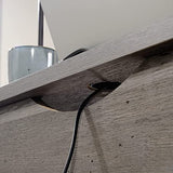 Sauder Cottage Road L-Desk, L: 65.12" x W: 58.66" x H: 29.76", Mystic Oak finish Sauder