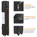 Yaheetech 12x12 Pop Up Canopy Easy Set-up Tent, Portable Outdoor Canopy Instant Tent, Commercial Gazebo with Wheeled Carry Bag & 4 Sandbags for Home, Party & Outdoor Activities, White Yaheetech