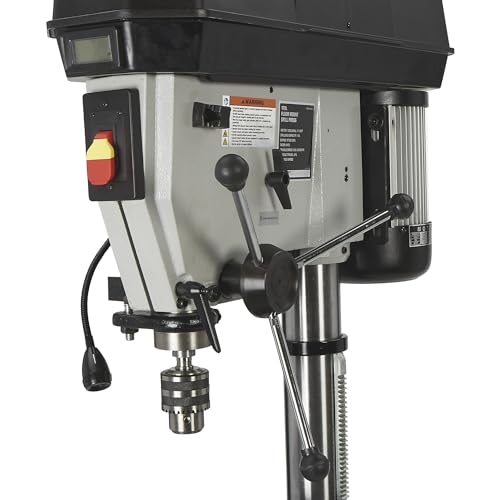 Klutch Floor Drill Press - Variable Speed with Digital Display, 17in. 1 1/2 HP, 120V Klutch