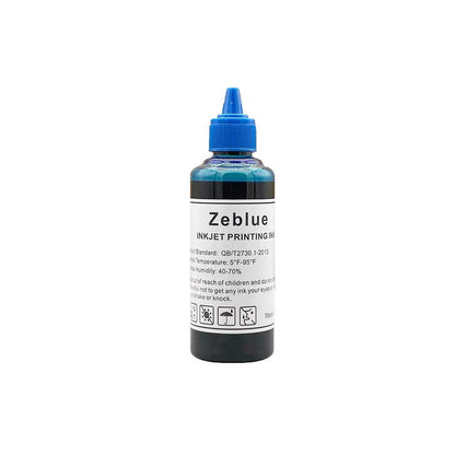 Zeblue 4 Colors Inkjet Printer Ink Refill Kit for Canon All Printers MG PG 240 243 245 CL 241 244 246 XL Inkjet Cartridges CISS System 4 Color Set with 4 Free Syringes (100/Bottle, BK/C/M/Y)