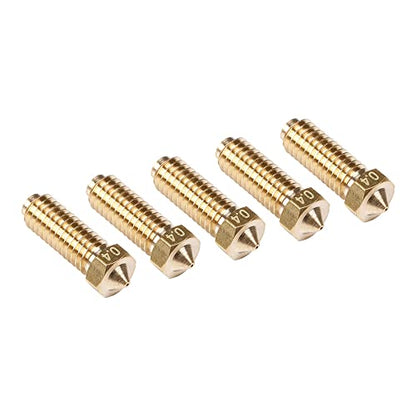 Anycubic 3D Printer Nozzle 0.4 mm/ 1.75 mm High Temperature Wear Resistant, Compatible with Anycubic Kobra 2 Series (5 Pcs) - WoodArtSupply