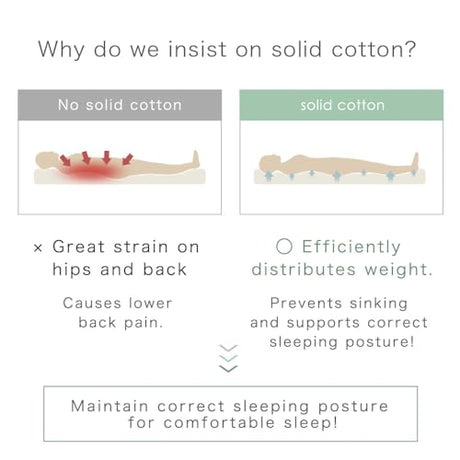 タンスのゲン TANSU NO GEN Japanese Futon Mattress, Made in Japan, Queen, Extra Thickness 4", Filled with Hard Cotton, Sleeping Tatami Mattress for Floor, 22200048(92513) タンスのゲン