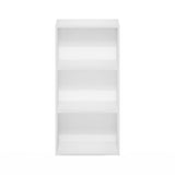 Furinno Luder 3-Tier Open Shelf Bookcase, White Furinno