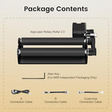 AlgoLaser Rotary Roller for Pixi – Y-Axis Rotary Module for Cylindrical Object Engraving – Compatible with LightBurn, LaserGRBL – No Engraving Tool Included AlgoLaser