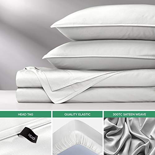 King Sheets by Pure Bamboo, Genuine 100% Organic Viscose Derived from Bamboo Bed Sheet Set, Soft & Cooling, Double Stitching, 2 Year Quality Promise (King, White) Pure Bamboo
