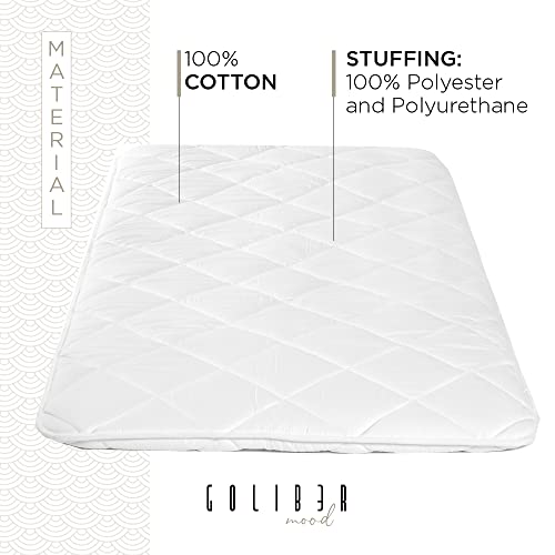 Goliber Japanese Futon Japanese Floor Bed, Tatami Foldable Bed, Roll Up Sleeping Pad, Shikibuton, (Queen 62 x 82 inch - 160 x 210 cm) Goliber