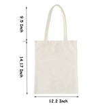 E-Found 10 Pcs Canvas Sublimation Tote Bags Blanks, Sublimation Blank Bag Resuable Washable Grocery Tote Bags for DIY Carry Books and Lunch Box E-Found
