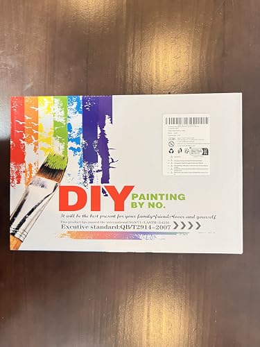 Auremi Ocean Paint by Number Kits for Adults,Landscape Paint by Number on Canvas with Frame DIY Painting with Number Acrylic Oil Paint Kits for Home Decor 8x12 Inch Auremi