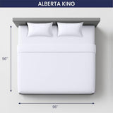 SGI bedding 96"x96" 4 Pc Vermont King Sheet Set 1000 Thread Count 100% Egyptian Cotton - Deep Pocket 15" Ultra Soft, Breathable, Hotel Quality Sheets, Oversized Bed Sheets, White SGI bedding