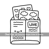 Cute & Groovy: Coloring Book for Adults and Kids, Bold and Easy, Simple and Big Designs for Relaxation Featuring Lovely Things (Bold & Easy Coloring) Coco Wyo LLC