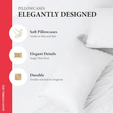 Ashton Sheets 100% Egyptian Cotton Queen Size Sheet Set - 600 Thread Count Egyptian Cotton Sheets Set for Queen Size Bed (4 Pc, White), Soft, Cooling, Luxury Hotel 16" Deep Pocket Sateen Bedsheet Ashton Sheets