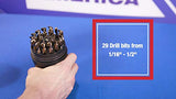 Drill America - D/A29J-CO-PC 29 Piece M42 Cobalt Drill Bit Set in Round Case (1/16" - 1/2" X 64ths), D/ACO Series Drill America